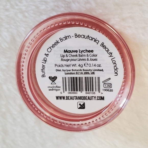 Beautaniq Beauty London Butter Lip & Cheek Balm 2 Pk Peach Blush & Mauve Lychee - Picture 8 of 14